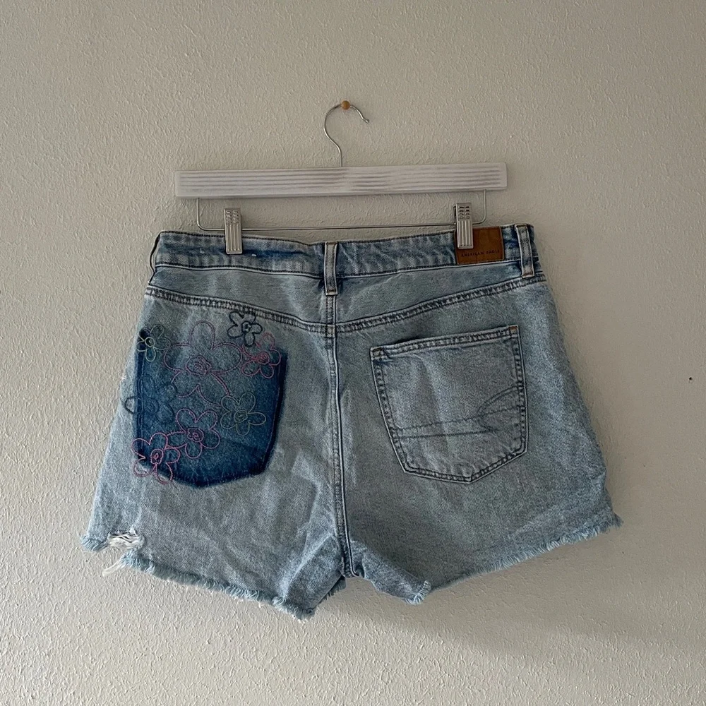 American Eagle Jean Shorts Zipper Fly Beach Coastal Denim Short